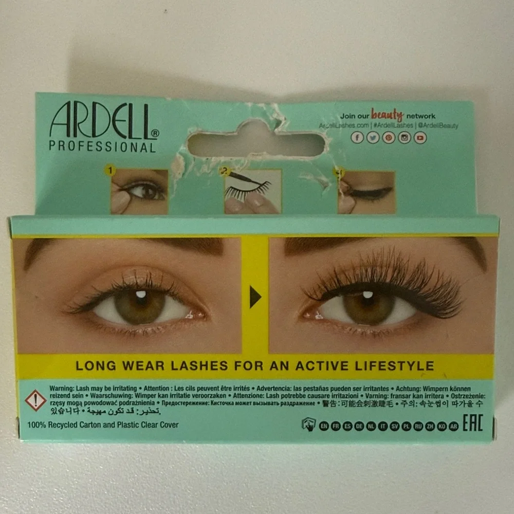 Ardell Active Lash Pump'n False Eyelashes High Endurance‎ New